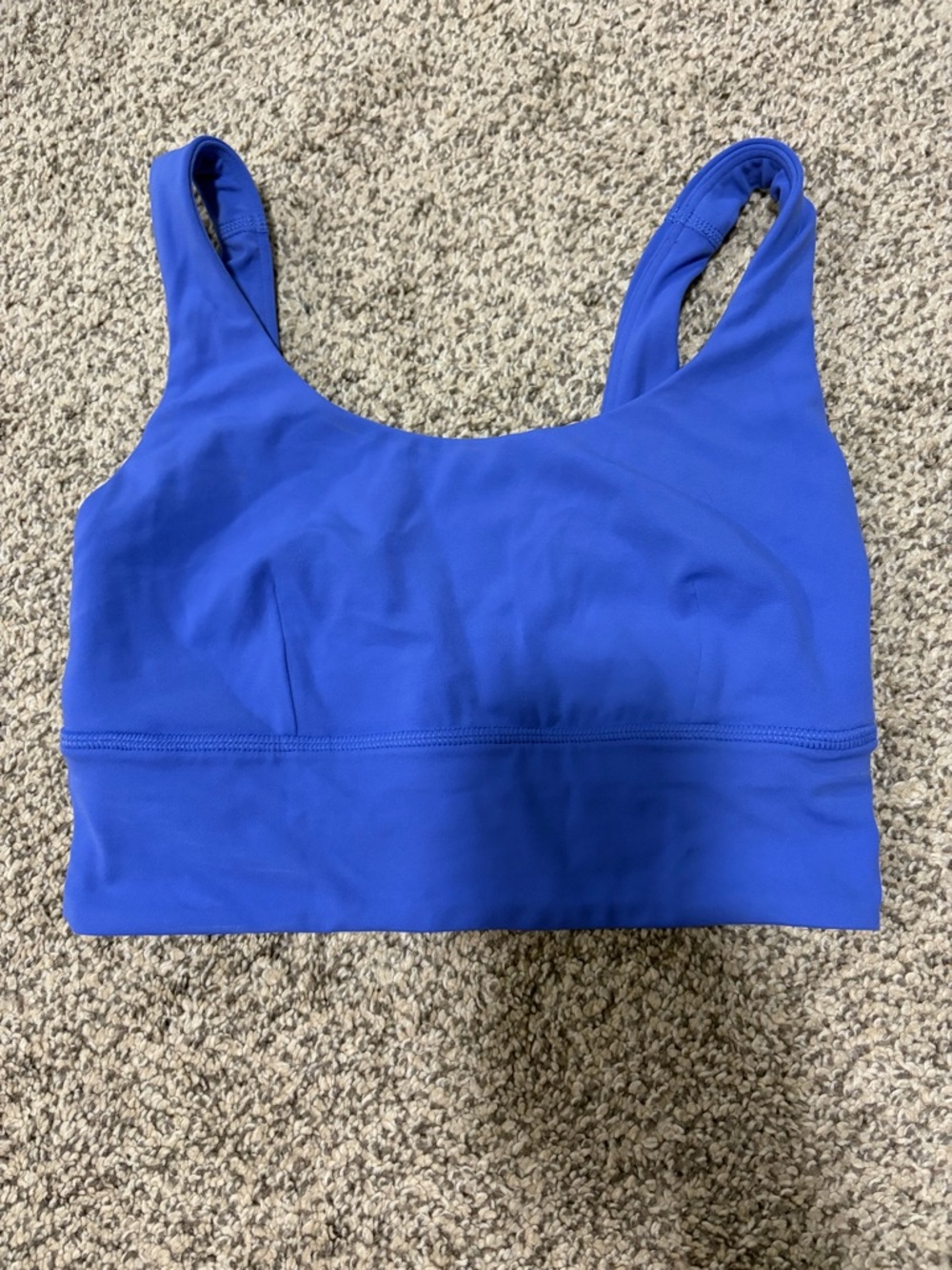 lululemon athletica align light support c/d cup royal blue sports bra